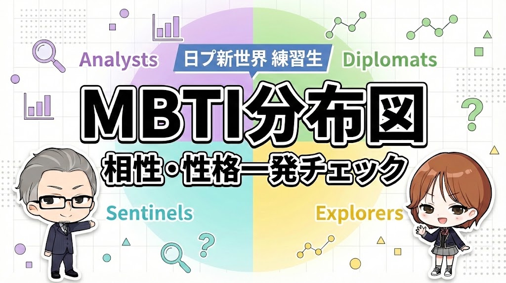 【保存版】日プ新世界 練習生MBTI一覧＆分布図まとめ！性格診断で相性を徹底分析