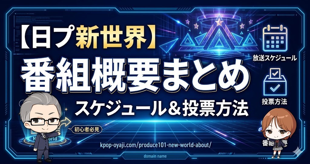 日プ新世界とは？番組概要・放送スケジュール・投票方法まとめ【PRODUCE 101 JAPAN】