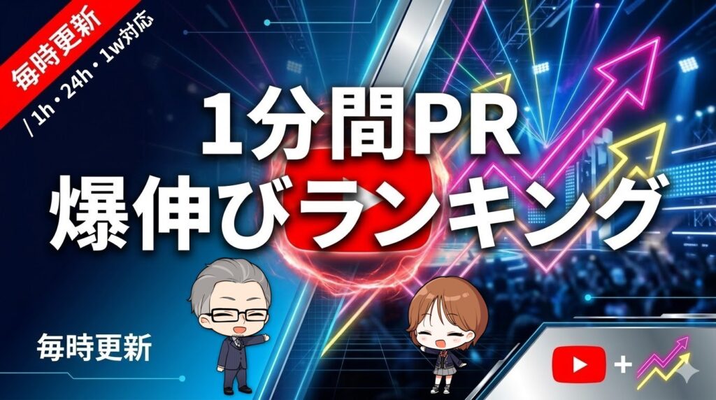 【日プ新世界】1分間PR YouTube再生数ランキング｜自己紹介の勢いを毎時更新