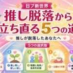 推しが脱落したあなたへ｜日プ新世界の推し脱落から立ち直る5つの道