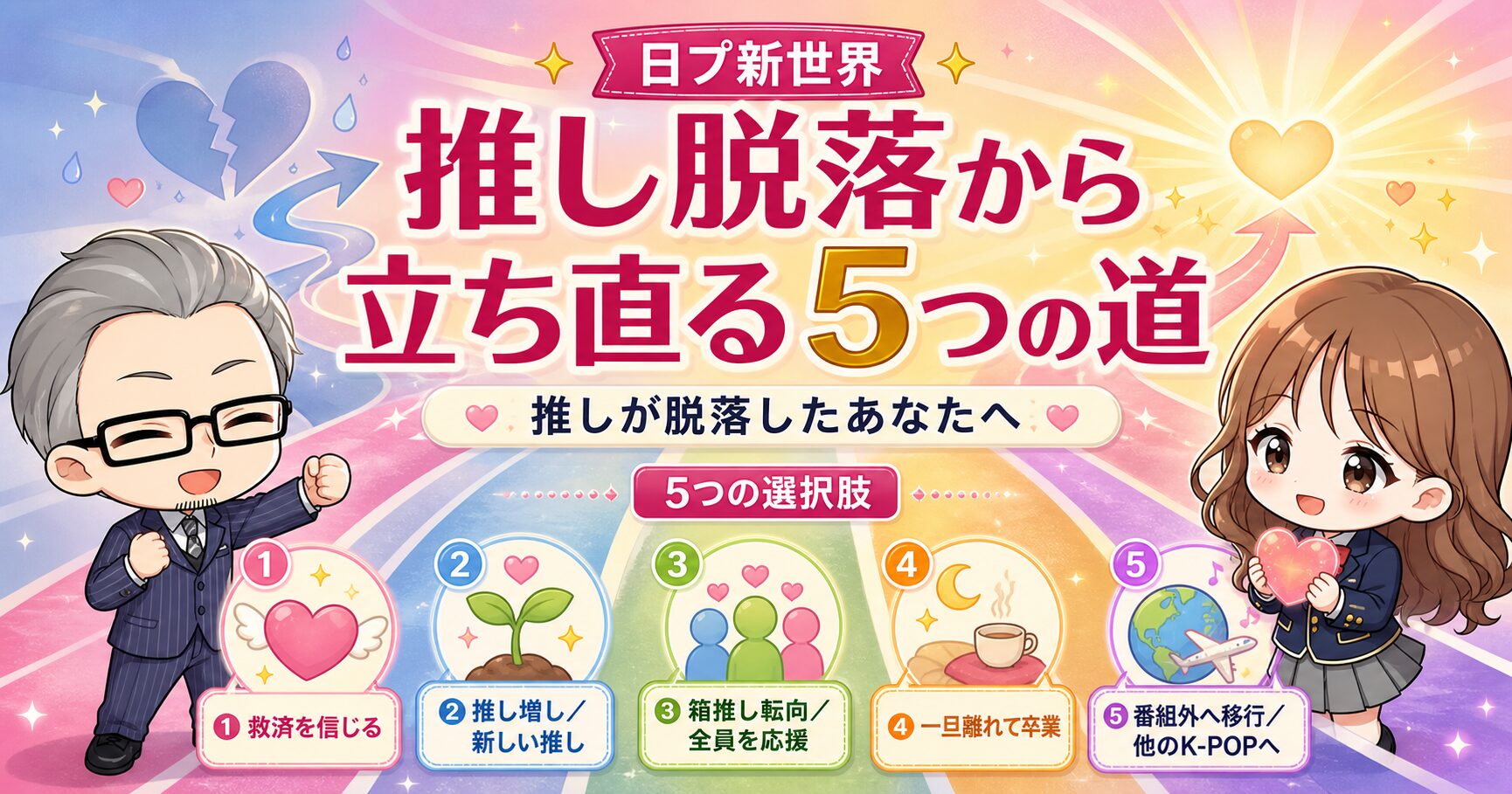 推しが脱落したあなたへ｜日プ新世界の推し脱落から立ち直る5つの道